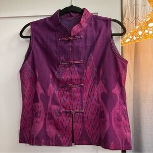 Silk Ikat Vest/Top